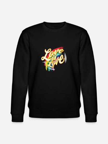 CSD T-Shirt love is love - Stanley/Stella CHANGER Unisex Organic Sweatshirt - black