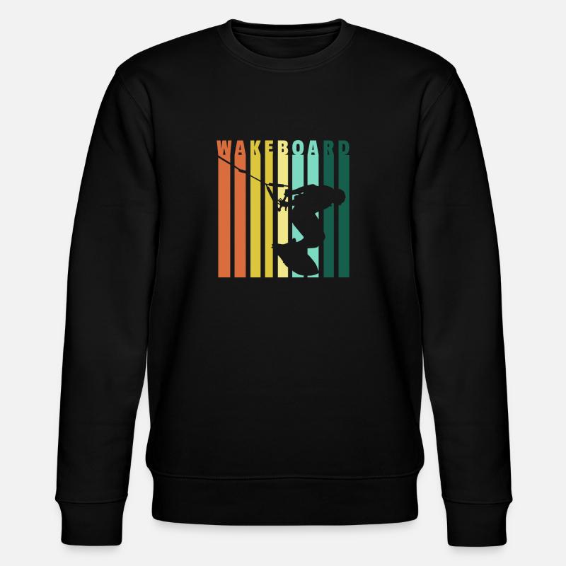Wakeboarder Geschenk Wakeboard Wasserski - Stanley/Stella Unisex Bio-Sweatshirt CHANGER  - Schwarz