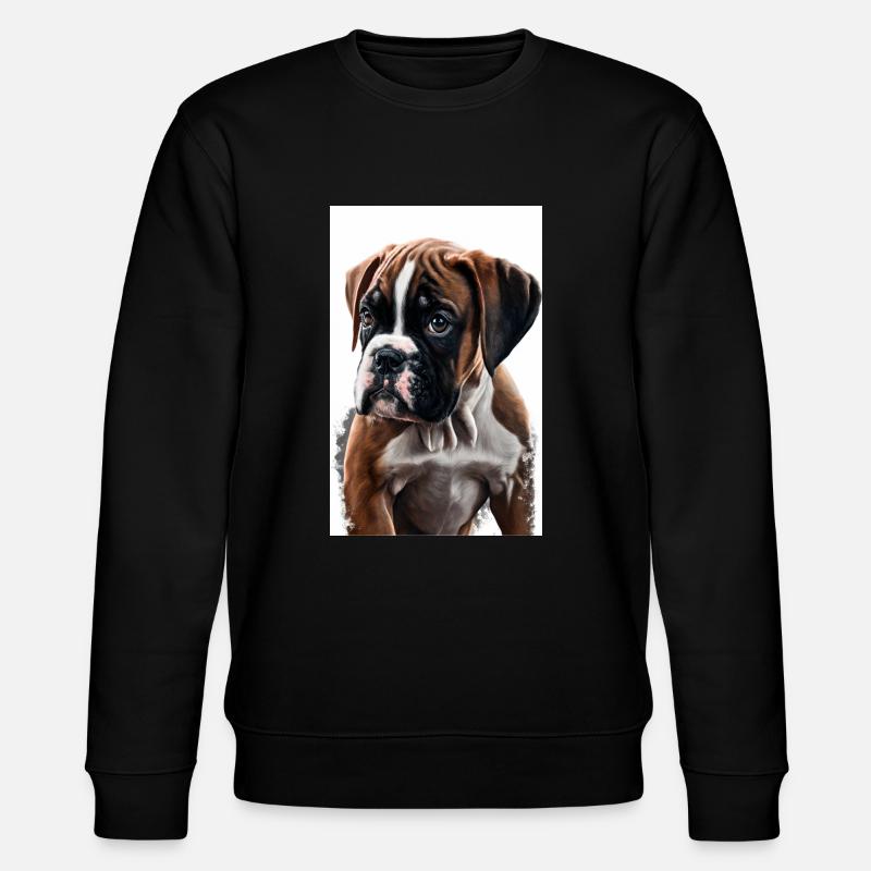 Boxerwelpe - Stanley/Stella Unisex Bio-Sweatshirt CHANGER  - Schwarz