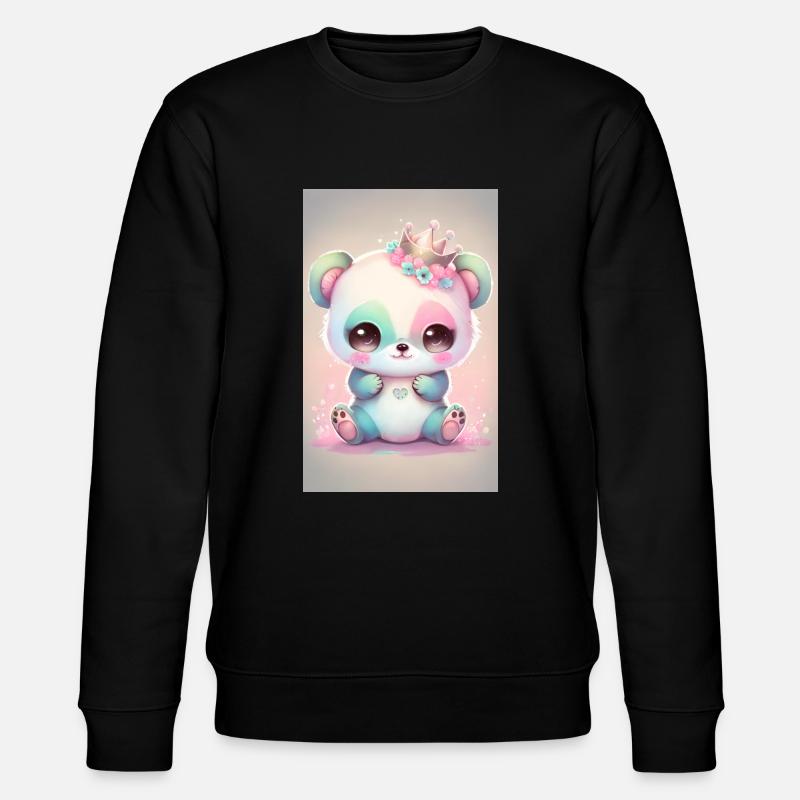 Bébé panda princesse - Sweat bio CHANGER Stanley/Stella Unisexe - noir