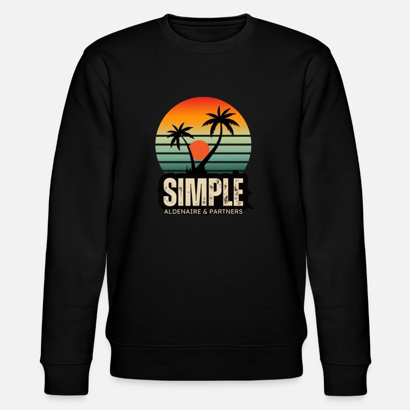 Sunset 4 - Stanley/Stella Unisex Bio-Sweatshirt CHANGER  - Schwarz