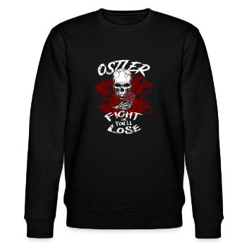 Ostdeutschland - Stanley/Stella Unisex Bio-Sweatshirt CHANGER  - Schwarz - Vorne - Nik (191cm) & Marisol (170cm)