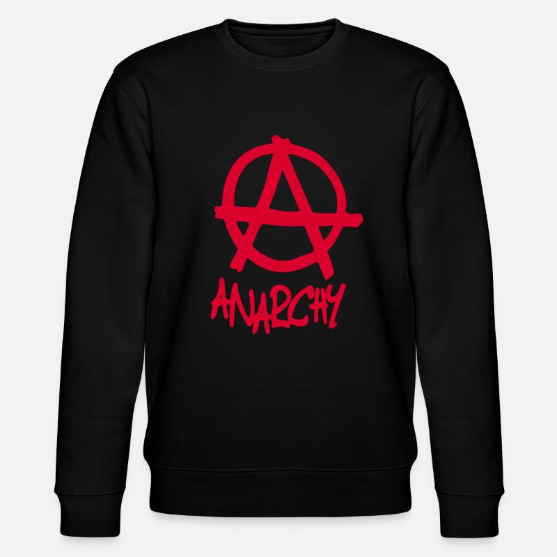 Symbol anarchy anarchy emblem revolution - Stanley/Stella CHANGER Unisex Organic Sweatshirt - black