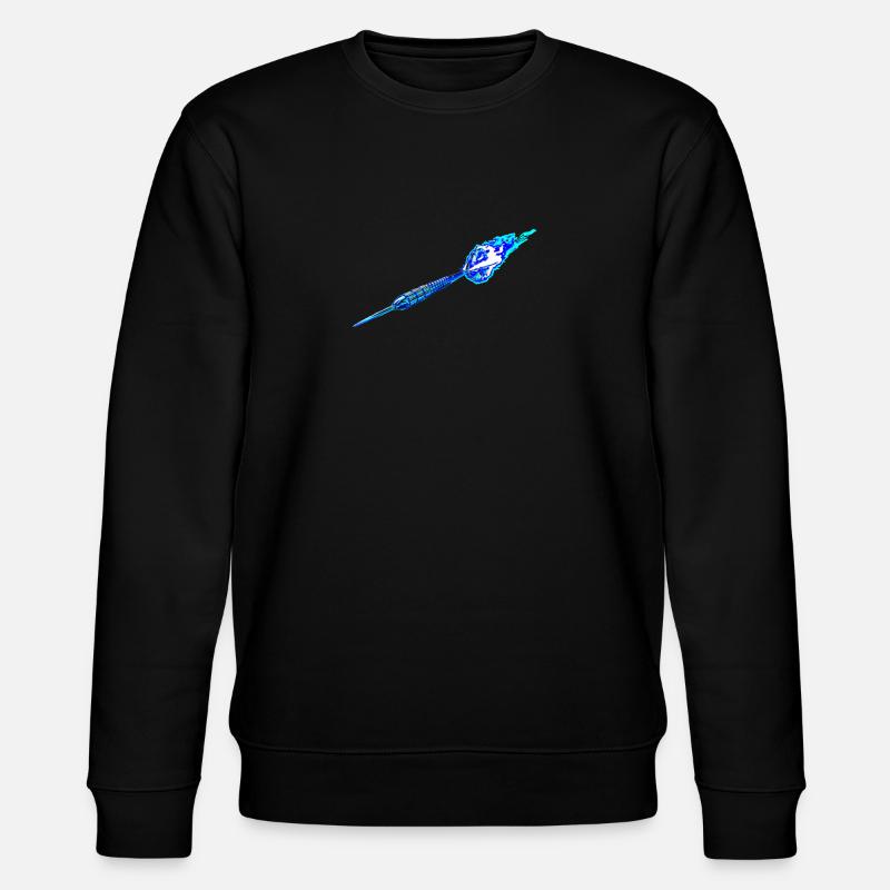 Dartpfeil hellblau - Stanley/Stella Unisex Bio-Sweatshirt CHANGER  - Schwarz
