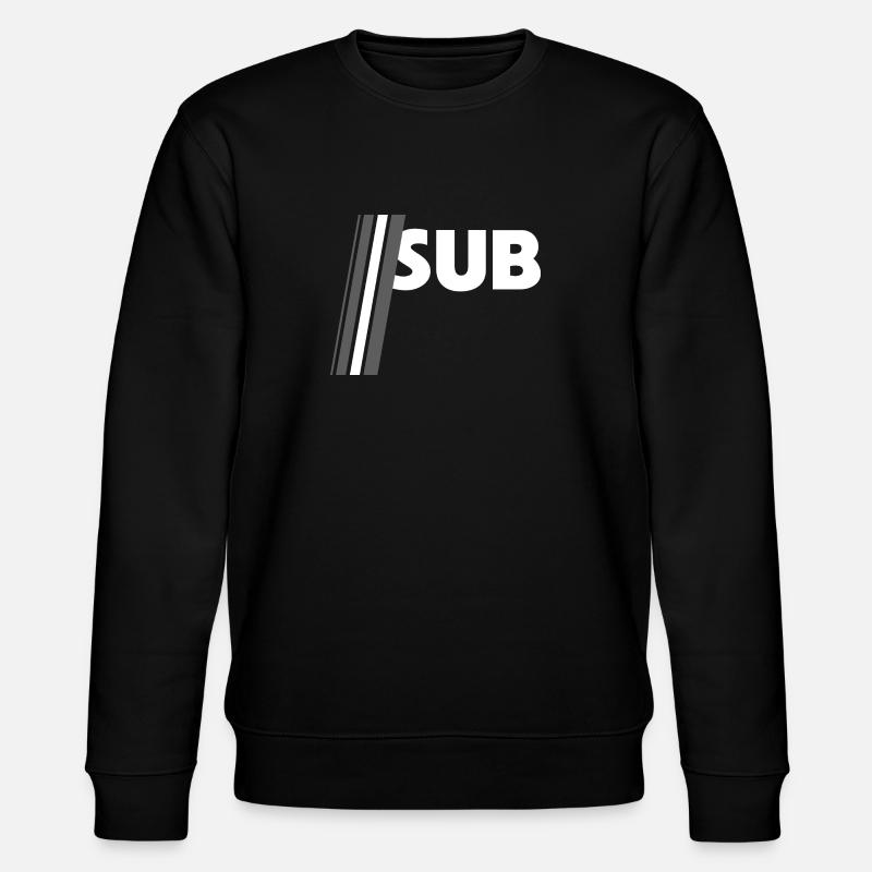 SUB Hankycode Fetisch - Stanley/Stella Unisex Bio-Sweatshirt CHANGER  - Schwarz
