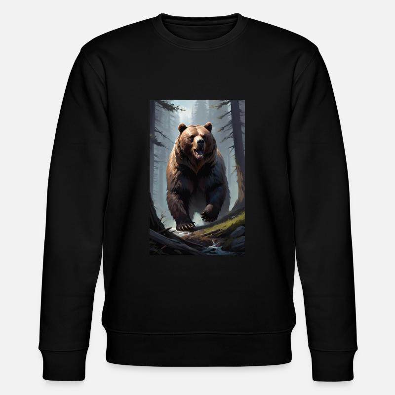 Ours | Ours brun | Grizzli | Animaux - Sweat bio CHANGER Stanley/Stella Unisexe - noir