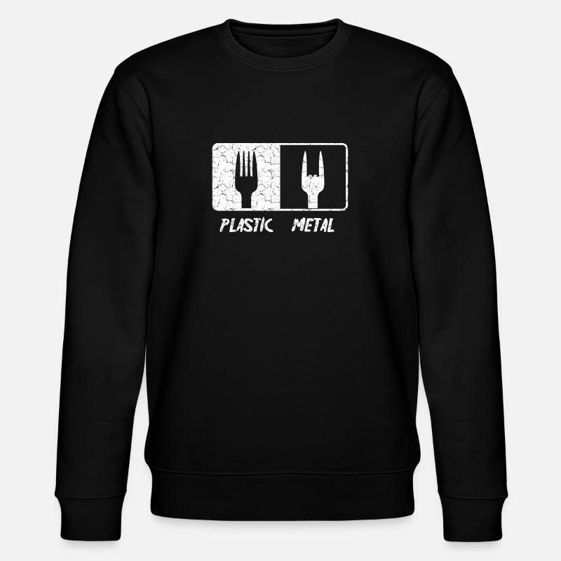 Metal Fork - Stanley/Stella CHANGER Unisex Organic Sweatshirt - black