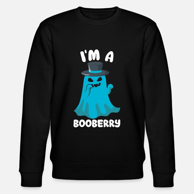 Halloween Geist Spruch - Stanley/Stella Unisex Bio-Sweatshirt CHANGER  - Schwarz