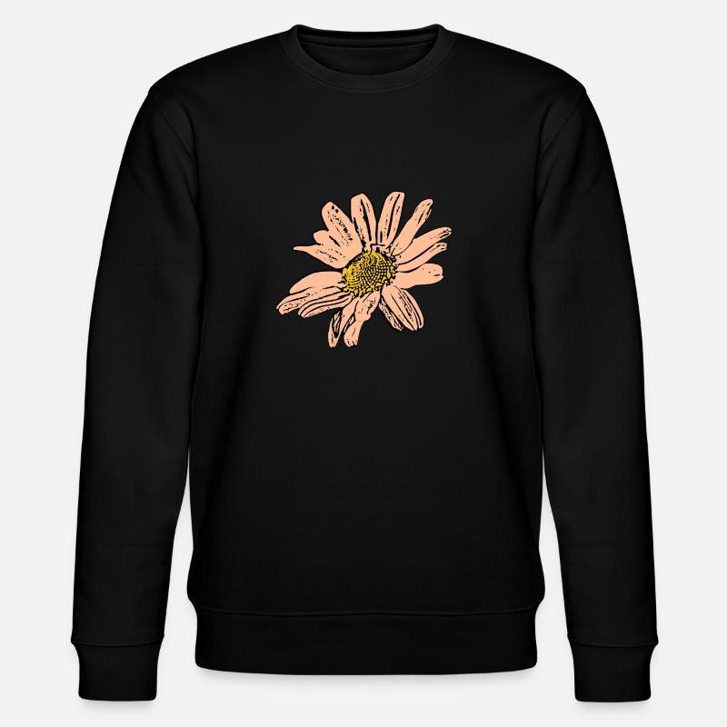 Fleur Pastel Fleurs Fleurs Pastel - Sweat bio CHANGER Stanley/Stella Unisexe - noir