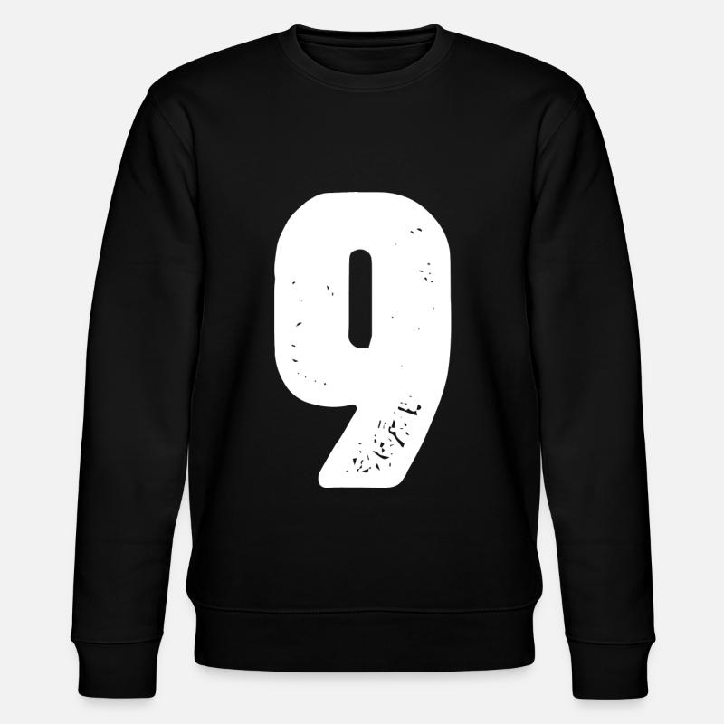 9 Maillot numéro - Sweat bio CHANGER Stanley/Stella Unisexe - noir