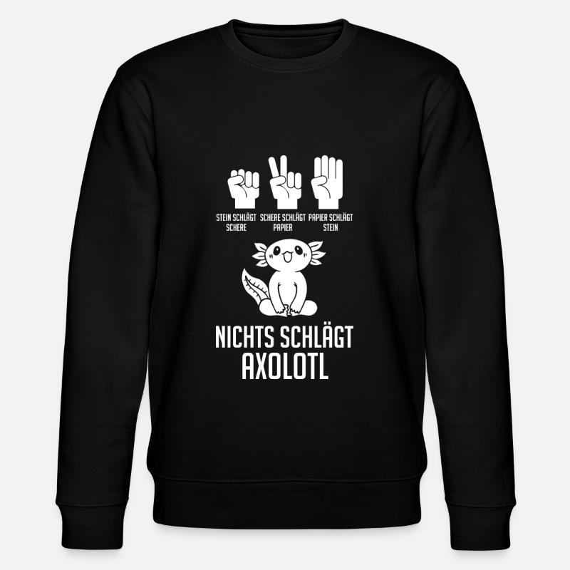 Axolotl - Stanley/Stella Unisex Bio-Sweatshirt CHANGER  - Schwarz