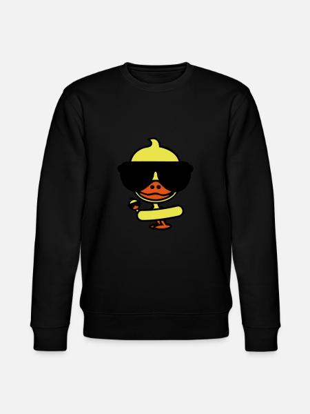 Cool duck on holiday - Stanley/Stella CHANGER Unisex Organic Sweatshirt - black