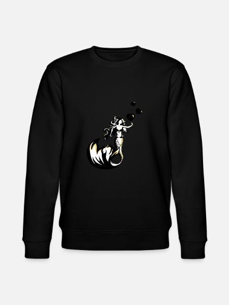 mermaid valentine - Stanley/Stella CHANGER Unisex Organic Sweatshirt - black