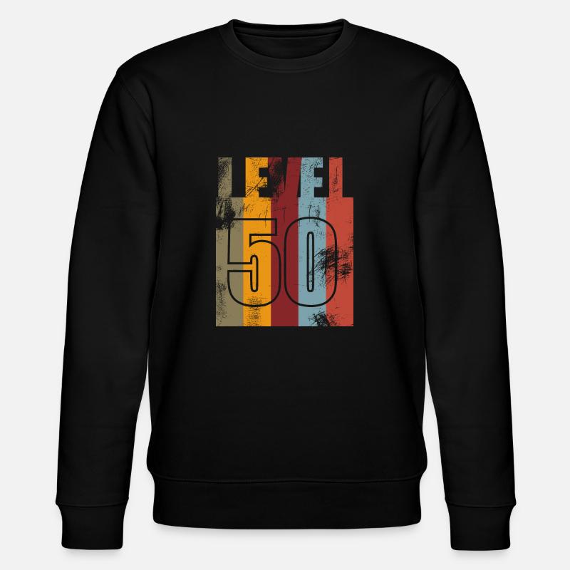 Millésime anniversaire niveau 50 - Sweat bio CHANGER Stanley/Stella Unisexe - noir