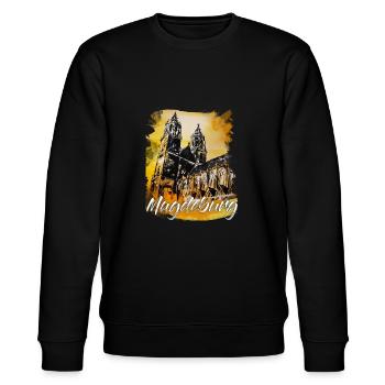 Magdeburg - Stanley/Stella Unisex Bio-Sweatshirt CHANGER  - Schwarz - Vorne - Nik (191cm) & Marisol (170cm)