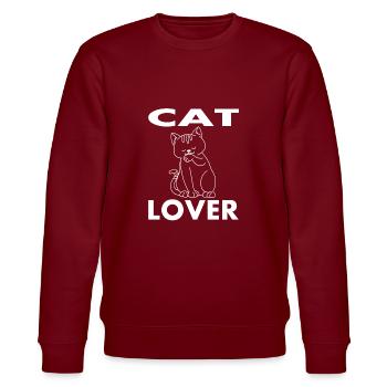 Chats amoureux des chats - Sweat bio CHANGER Stanley/Stella Unisexe - bordeaux - Devant - Nik (191cm) & Marisol (170cm)