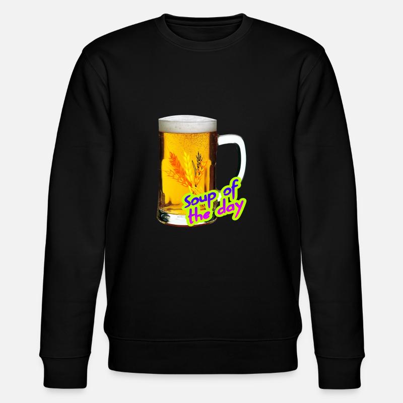 Bière. Soupe du jour. - Sweat bio CHANGER Stanley/Stella Unisexe - noir