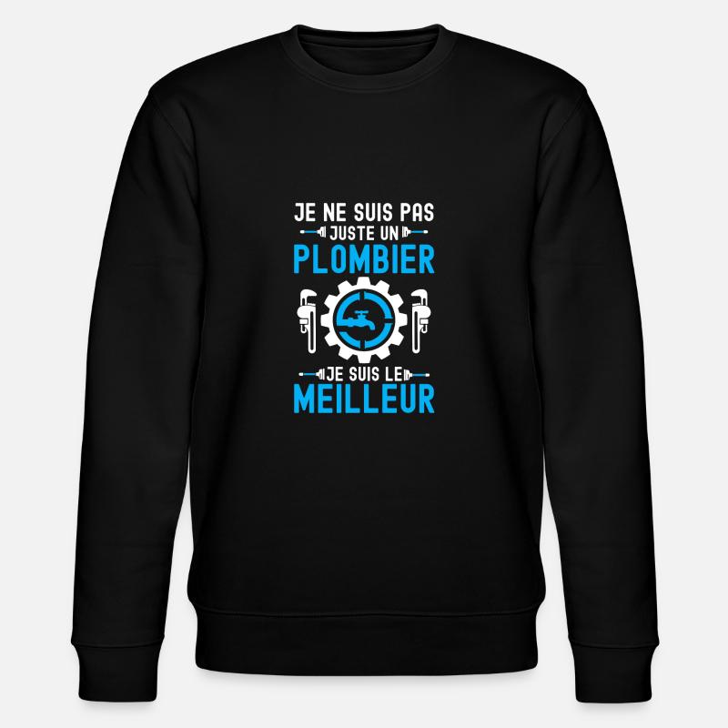 Meilleur plombier 1 - Sweat bio CHANGER Stanley/Stella Unisexe - noir