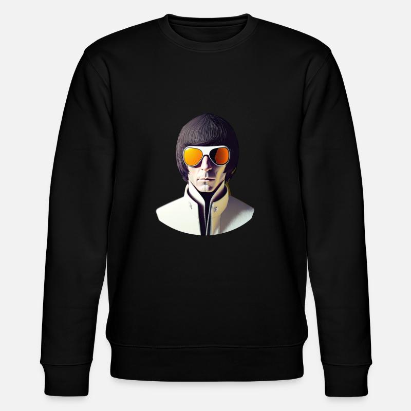 Retro Flash No40 - Stanley/Stella Unisex Bio-Sweatshirt CHANGER  - Schwarz