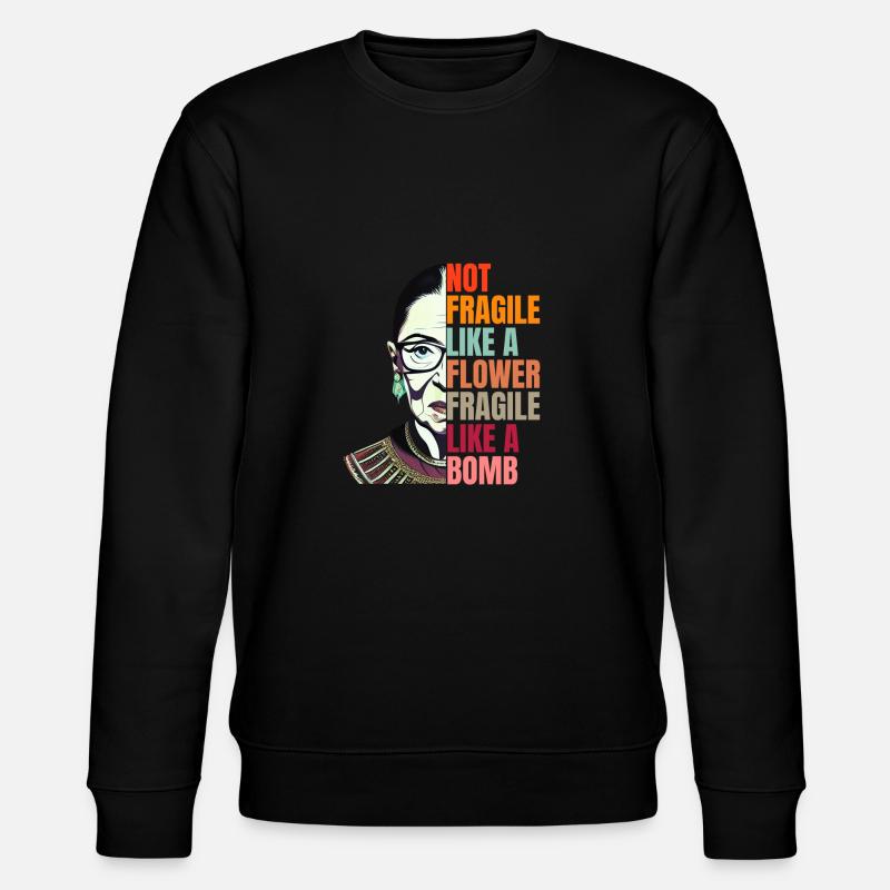 Rbg Women's Rights - Stanley/Stella CHANGER Unisex Organic Sweatshirt - black