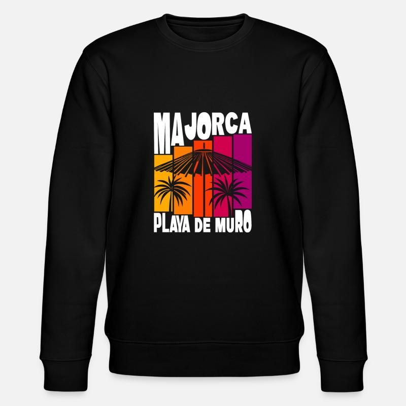 Mallorca Playa De Muro - Stanley/Stella Unisex Bio-Sweatshirt CHANGER  - Schwarz