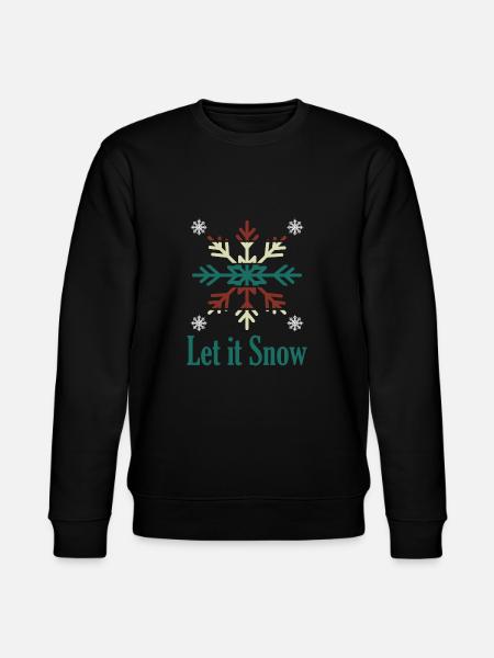 Let it Snow - Stanley/Stella Unisex Bio-Sweatshirt CHANGER - Schwarz