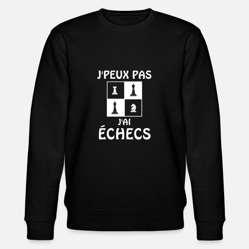 Jeux d échec - Sweat bio CHANGER Stanley/Stella Unisexe - noir