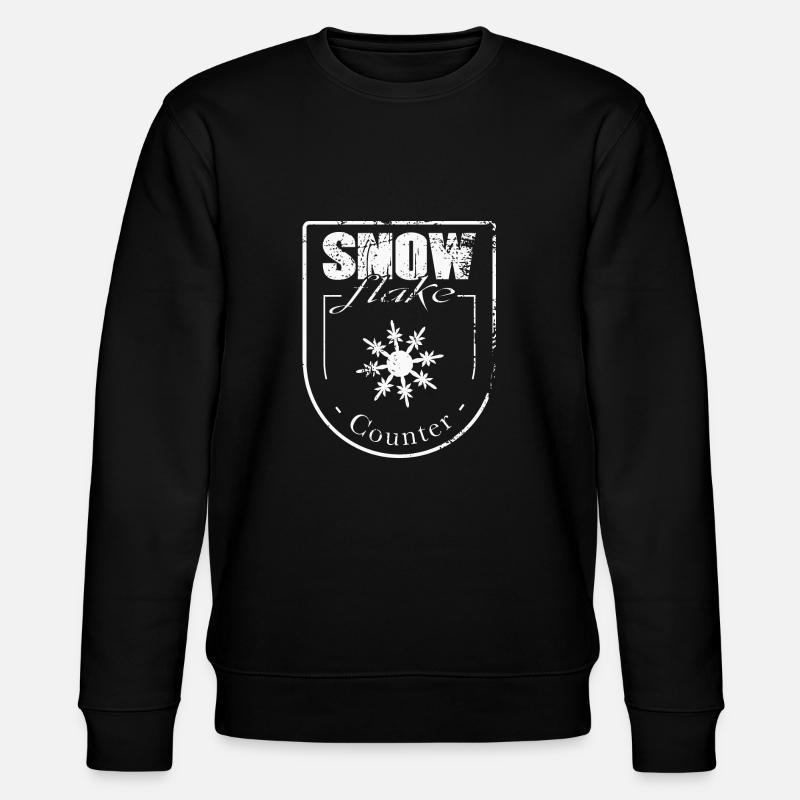 Snowflake counter - Stanley/Stella Unisex Bio-Sweatshirt CHANGER  - Schwarz