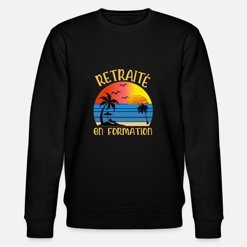 retraité en formation - Sweat bio CHANGER Stanley/Stella Unisexe - noir