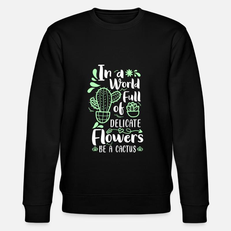Jardin du désert de cactus - Sweat bio CHANGER Stanley/Stella Unisexe - noir