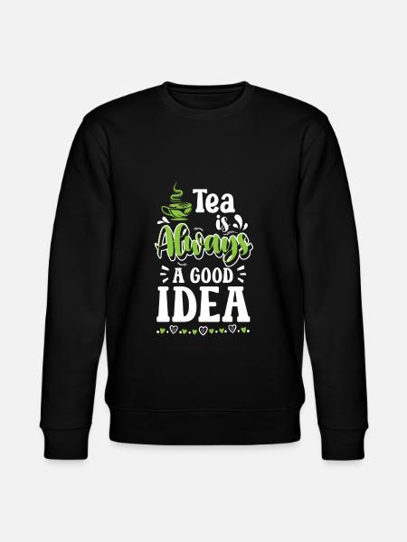 Teacup Grandma Green Tea - Stanley/Stella CHANGER Unisex Organic Sweatshirt - black