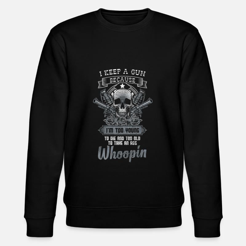 Waffe Gewalt Sturmgewehr - Stanley/Stella Unisex Bio-Sweatshirt CHANGER  - Schwarz