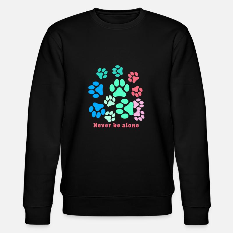 Pattes de chat, patte, pattes, patte de chien, coloré - Sweat bio CHANGER Stanley/Stella Unisexe - noir