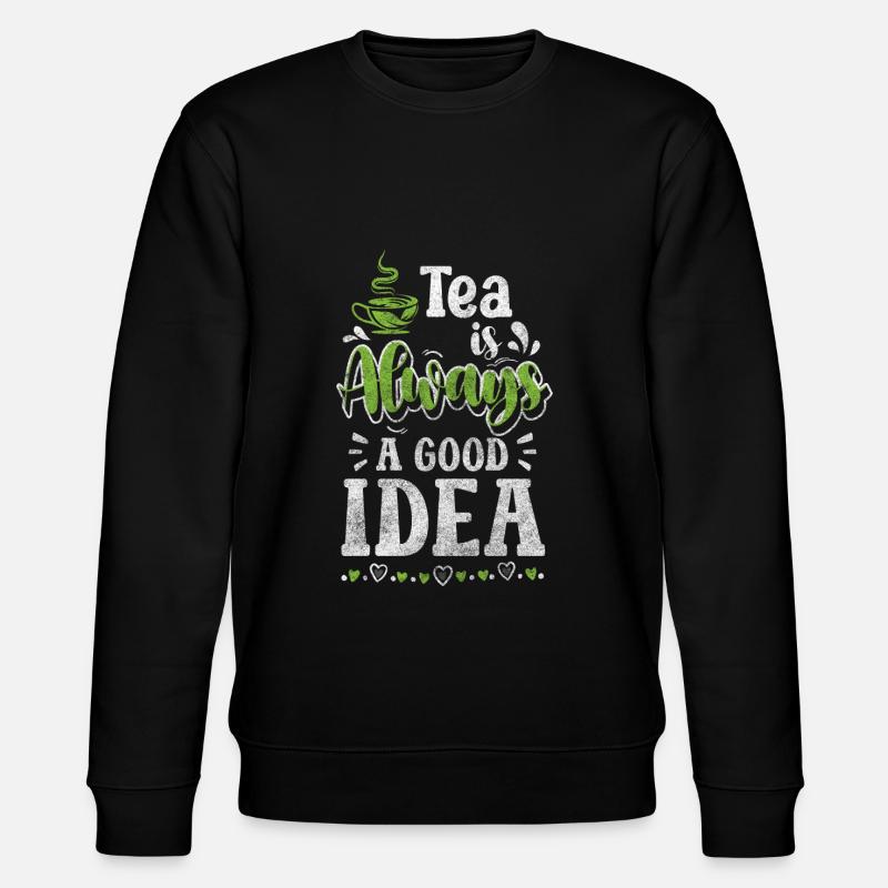 Tea Cozy Teacup Teapot - Stanley/Stella CHANGER Unisex Organic Sweatshirt - black