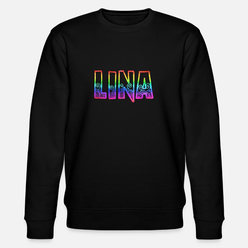 lina rs regenbogen - Stanley/Stella Unisex Bio-Sweatshirt CHANGER  - Schwarz