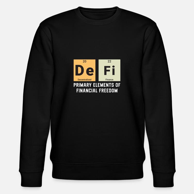 Defi, Dezentrale Finanzen - Stanley/Stella Unisex Bio-Sweatshirt CHANGER  - Schwarz