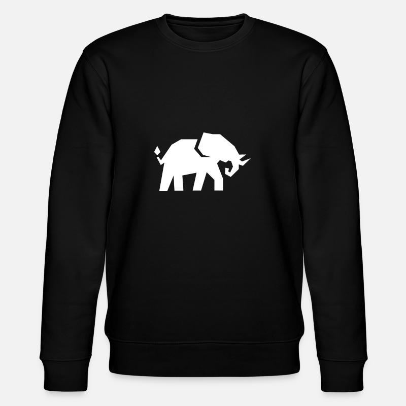 Elephant - Stanley/Stella CHANGER Unisex Organic Sweatshirt - black