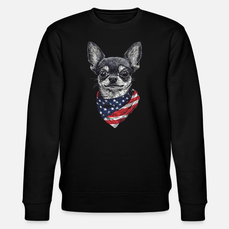 Chihuahua - Stanley/Stella Unisex Bio-Sweatshirt CHANGER  - Schwarz