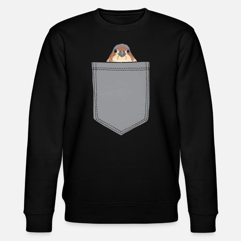 Finch Bird - Stanley/Stella Unisex Bio-Sweatshirt CHANGER  - Schwarz