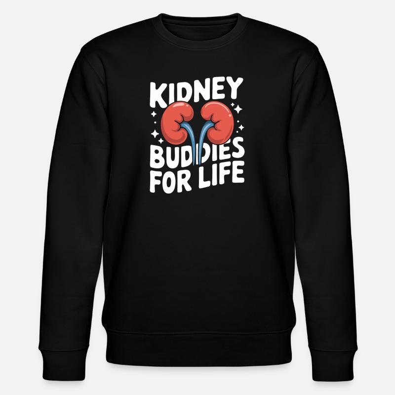 Nierenspender Niere Organspender - Stanley/Stella Unisex Bio-Sweatshirt CHANGER  - Schwarz