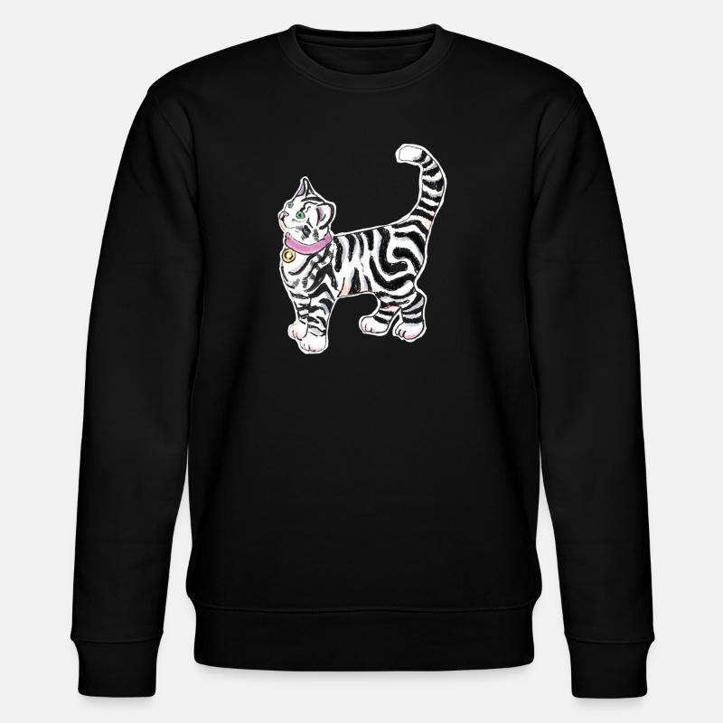 Autocollant Chat - Sweat bio CHANGER Stanley/Stella Unisexe - noir