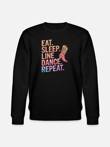 Line Dancing Dancing Dancers - Stanley/Stella CHANGER Unisex Organic Sweatshirt - black