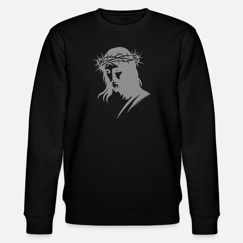 christus jesus - Stanley/Stella Unisex Bio-Sweatshirt CHANGER  - Schwarz
