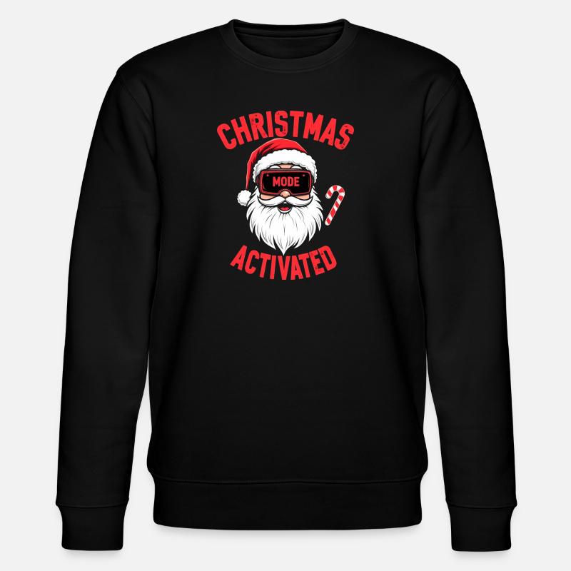 Mode Noël activé - Weihnachten - Sweat bio CHANGER Stanley/Stella Unisexe - noir