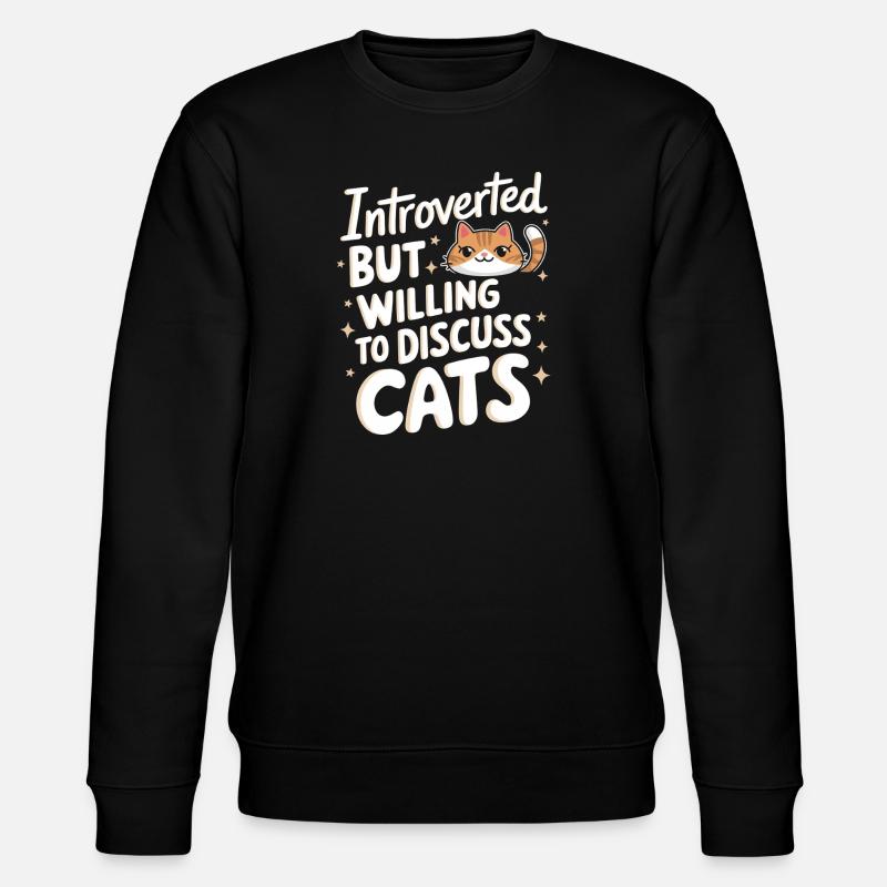 Introverti, antisocial, introverti - Sweat bio CHANGER Stanley/Stella Unisexe - noir
