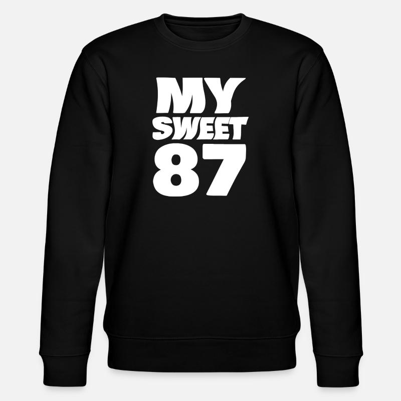 Age 87 - Stanley/Stella CHANGER Unisex Organic Sweatshirt - black