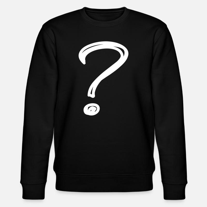 Ein Fragezeichen - Stanley/Stella Unisex Bio-Sweatshirt CHANGER  - Schwarz