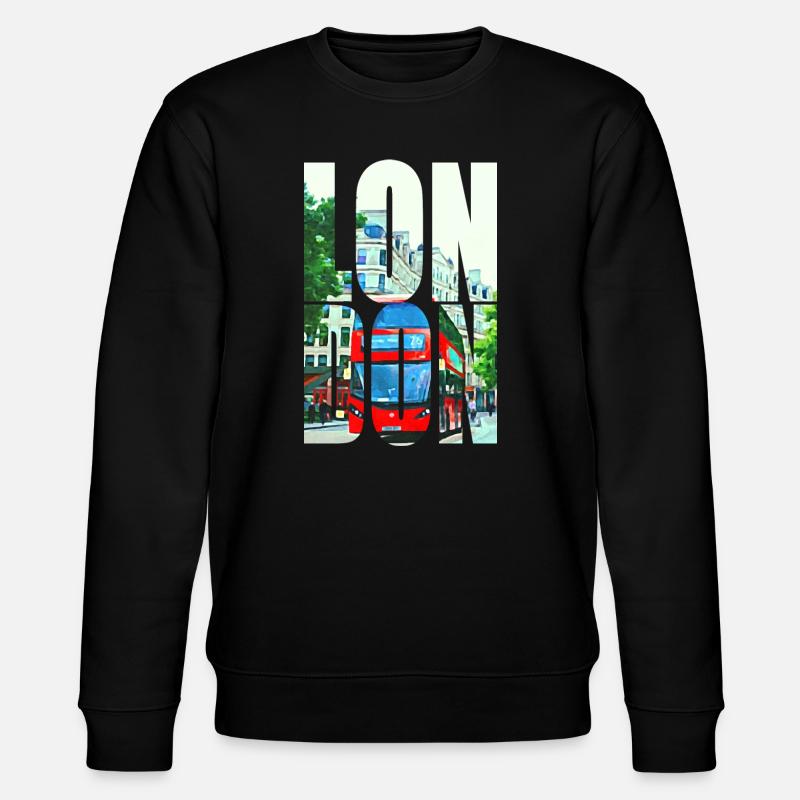LONDON - Stanley/Stella Unisex Bio-Sweatshirt CHANGER  - Schwarz