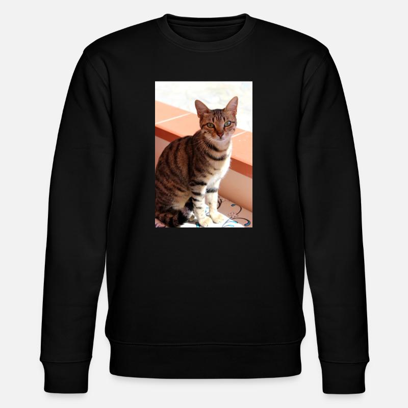 Katze Kätzchen - Stanley/Stella Unisex Bio-Sweatshirt CHANGER  - Schwarz