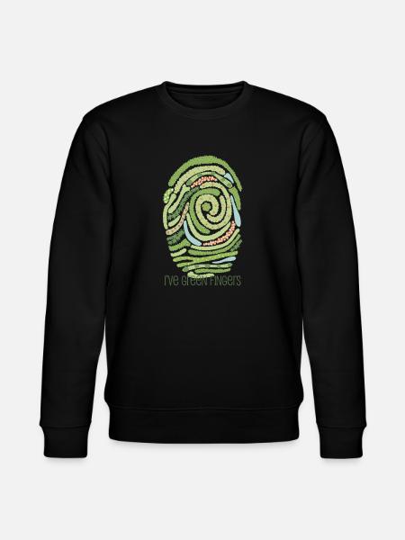 Garden fingerprint - Stanley/Stella CHANGER Unisex Organic Sweatshirt - black